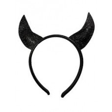 VINCHA DE COTILLON DIABLO NEGRO