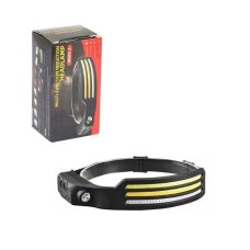 LINTERNA EXPLORADORA CON VINCHA RECARGABLE USB HEADLAMP W689-3